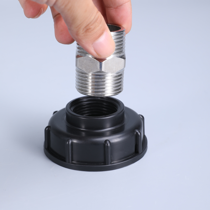 Уметасс IBC Tack Adapter, IBC Tote Tote Drain Adapter Fitting S60x6 Грубая резьба к водопроводному шлангу разъем шланга