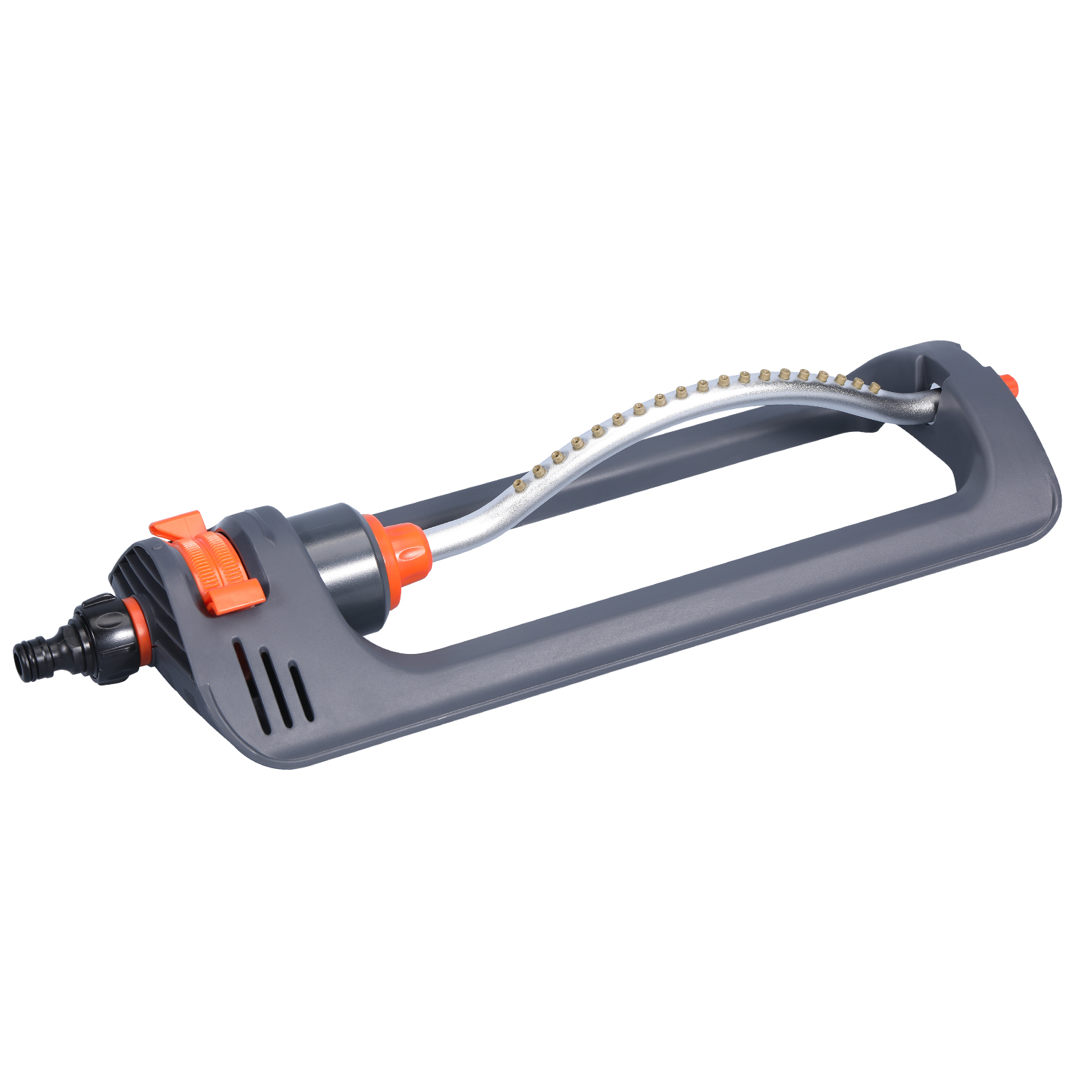 Распутающийся газонный разбрызгиватель с 19-отверстиями латунных форсунок, покрывает до 8-10 м, включает в себя иглу для очистки реактивной реакции.