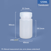 Пластиковая бутылка PP/HDPE шириной 125 мл