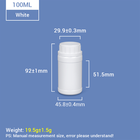Пластиковая бутылка HDPE емкостью 100 мл