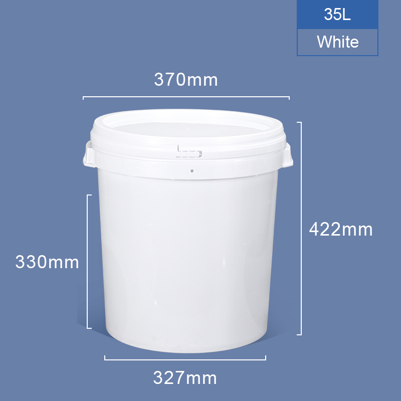 35L Пластиковое ведро с ручкой крышки