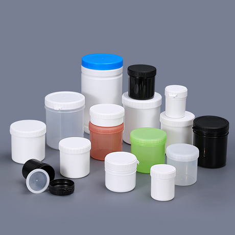Широкая пластиковая банка HDPE/PP с крышкой