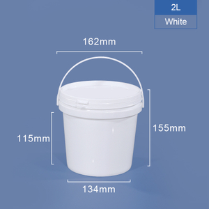 2L Пластическое ведро с крышкой