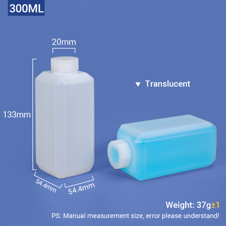 Бутылка HDPE емкостью 300 мл с завинчивающейся крышкой 