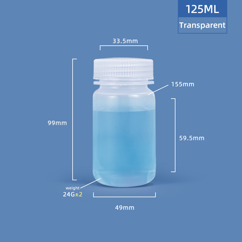 Пластиковая бутылка PP/HDPE шириной 125 мл