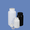 Прямая продажа с фабрики, черно-белая пластиковая бутылка из HDPE с широким горлышком и герметичной внутренней крышкой для использования в химической лаборатории