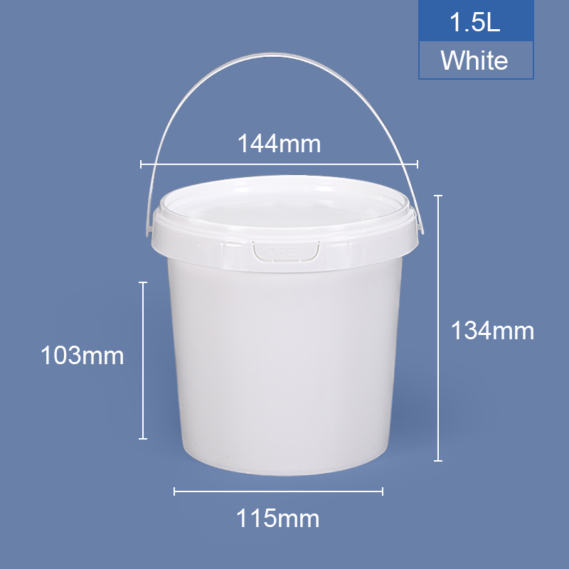 1500 мл 1,5 LTR Круглый пластиковый ведро и ванна
