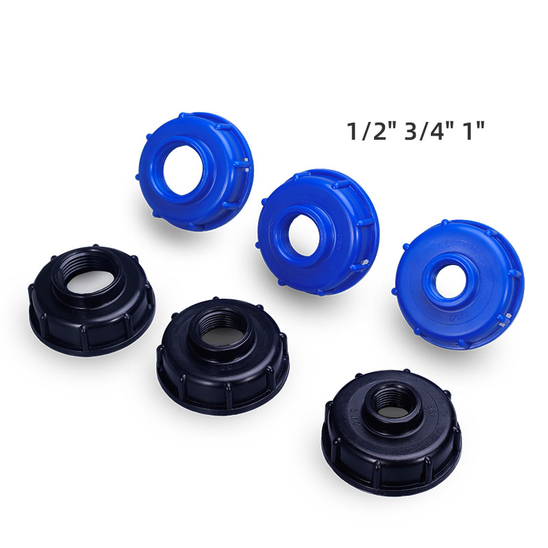 S60x6 Грубая резьба до 1/2 '3/4 ' 1 'Внутренняя резьба из IBC Tank Fitings, пластиковый дренажный адаптер для клапана шланга (3/4 '')