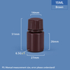 Пластиковая бутылка PP/HDPE шириной 15 мл