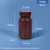 Пластиковая бутылка PP/HDPE шириной 125 мл