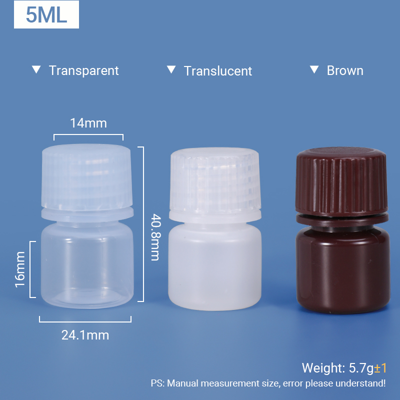 5 мл пластиковой бутылки PP/HDPE 