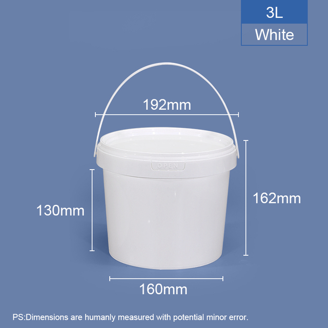3 LTR Food-Grade круглый пластиковый ведро и ванна