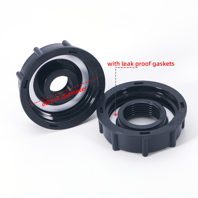 IBC Tote Adapter 60 мм грубая резьба 1/2 '3/4 '' 1 дюйм на выходе, 275-330-галлон разъем сливной штекеры для шланг-садового бака воды