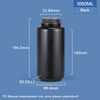 1000 мл шириной пластиковой бутылки PP/HDPE