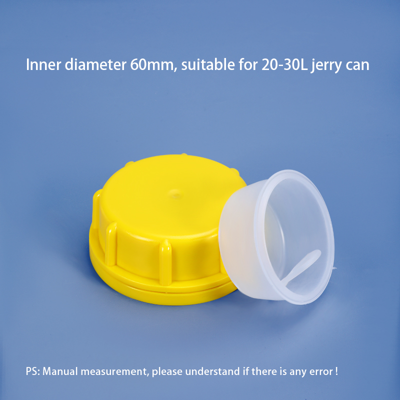 Крышка 60 мм с внутренней пробкой для пластиковой канистры объемом 20–30 л