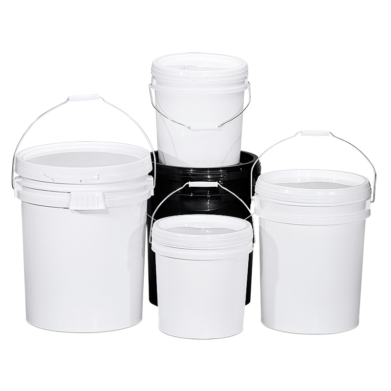 Круглая пластиковая ведро