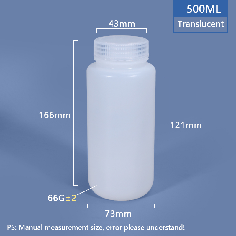 Пластиковая бутылка PP/HDPE шириной 500 мл