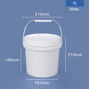 5L Пластиковое ведро с ручкой крышки