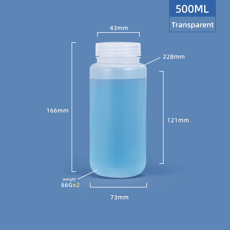 Пластиковая бутылка PP/HDPE шириной 500 мл