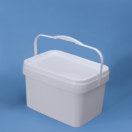 5L прямоугольный квадратный пластиковый ведро с крышкой