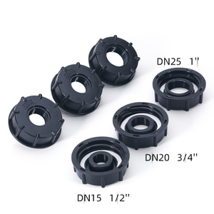 IBC Tote Adapter 60 мм грубая резьба 1/2 '3/4 '' 1 дюйм на выходе, 275-330-галлон разъем сливной штекеры для шланг-садового бака воды