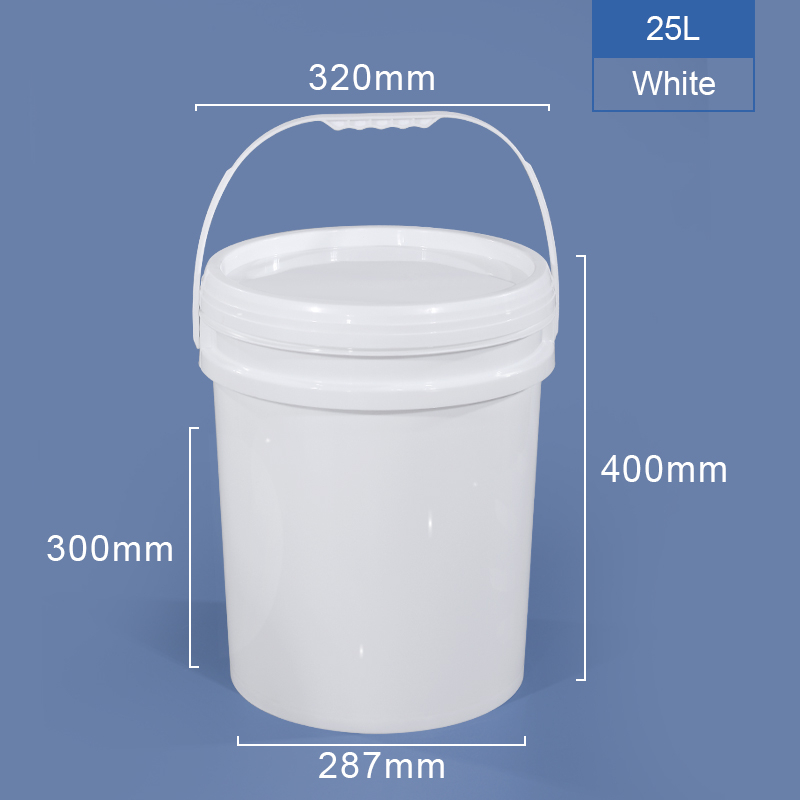 25L PP Пластиковое ведро с крышкой
