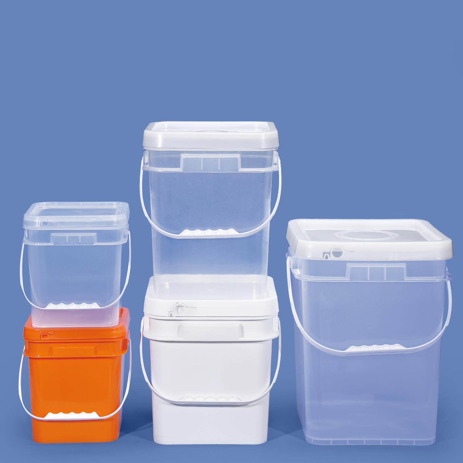 Квадратный пластиковый ведро