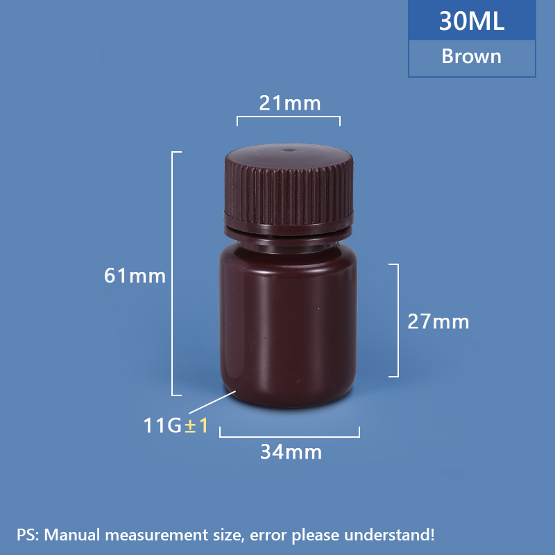 Пластиковая бутылка PP / HDPE шириной 30 мл