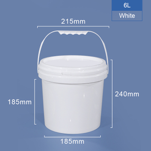 6L Пластиковое ведро с ручкой крышки