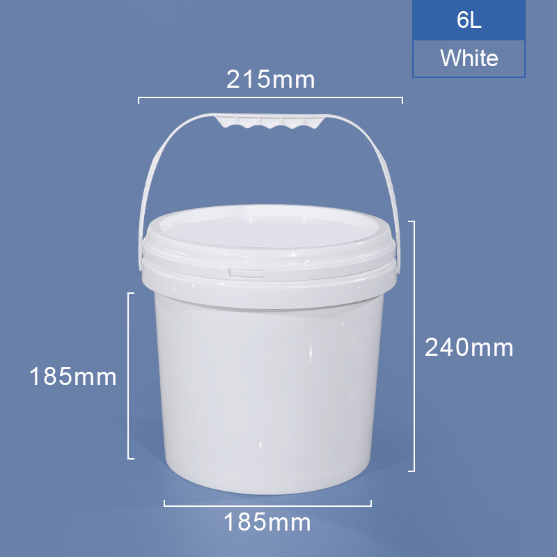 6L Пластиковое ведро с ручкой крышки
